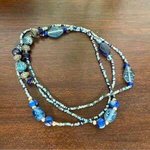 Glass bead necklace